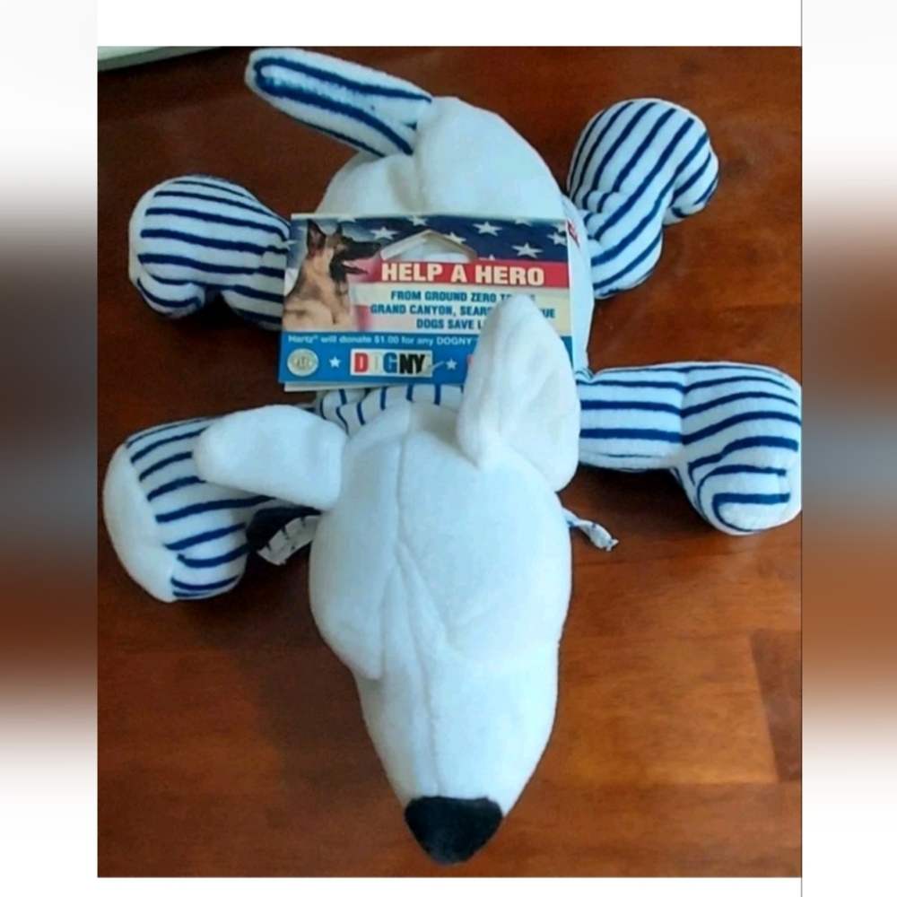Dogny Plush Dog Help A Hero NY Yankees Ground Zero Search & Rescue Toy MLB